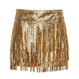 Valentino Gold Sequin Mini Short